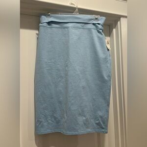 aerie Light Blue Pencil Skirt
